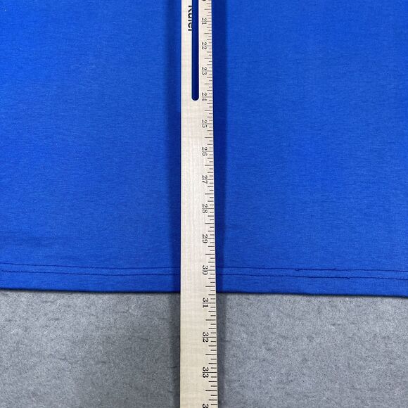 Los Angeles Dodgers Shirt Mens Large Blue Baseball Ball Boy Sideline Game Day - Picture 8 of 10